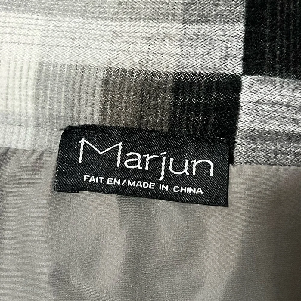 Marjun Skirt A Line Small Medium Black Grey Modest Geometric Office Career
